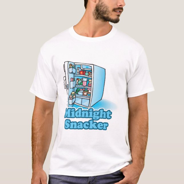 T-shirt mangeur de minuit ouvre le frigo (Devant)
