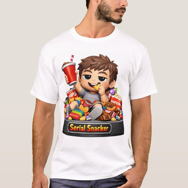 T-shirt mangeur en série (Devant)