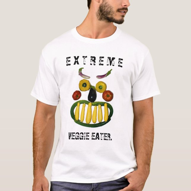 T-shirt Mangeur végétarien extrême (Devant)
