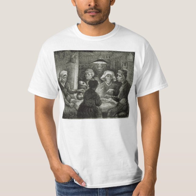 T-shirt Mangeurs de pomme de terre par Vincent van Gogh (Devant)