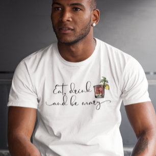 T-shirt Mangez Boire et Be Mary Bloody Mary Boire