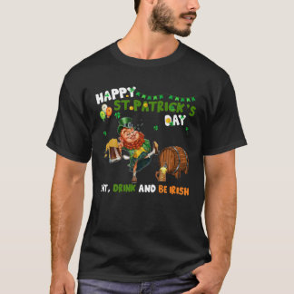 T-shirt Mangez Boire Et Soyez Irlandais Bonne St. Patrick'