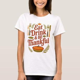 T-shirt Mangez Boire et Soyez un Citrouille de Thanksgivin