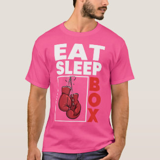 T-shirt Mangez Boîte de sommeil Boxer Lover Gym Boxer Kick