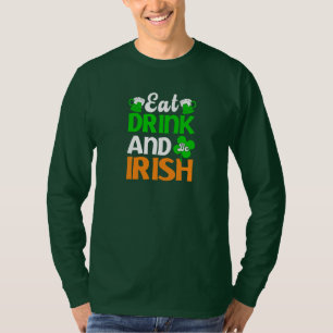 T-shirt Mangez, Buvez Et Soyez Irlandais