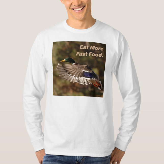 T-shirt Mangez des aliments de préparation rapide (Devant)