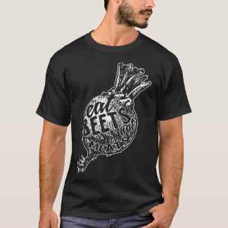 T-shirt Mangez des betteraves pas des viandes drôle Vegan