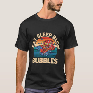 T-shirt Mangez Des Bulles De Souffle De Sommeil Pour Un Él