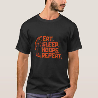 T-shirt Mangez des cerceaux de sommeil Répéter les citatio
