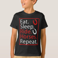 Mangez Des Chevaux De Sommeil Répétez L'Humour Pou