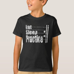 T-shirt Mangez des exercices de sommeil répéter un cadea