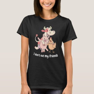 T-shirt Mangez des Légumes pas des animaux Je ne mange pas