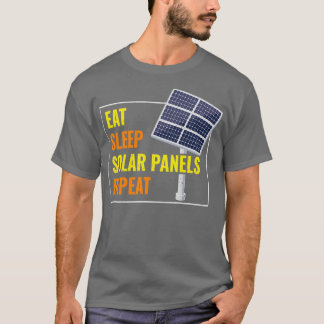 T-shirt Mangez des panneaux solaires de sommeil solaire ph