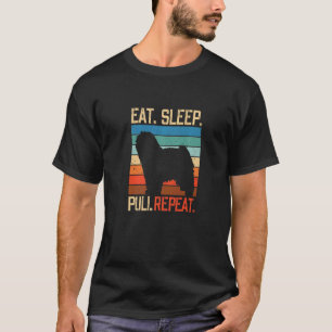 T-shirt Mangez des poules de sommeil Répéter Vintage Rétro