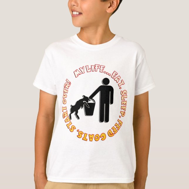 T-SHIRT MANGEZ, DORMEZ, ALIMENTEZ LES CHÈVRES, COMMENCEZ (Devant)