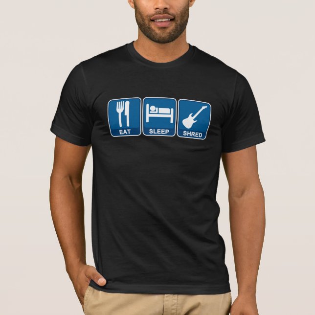 T-shirt Mangez, dormez, déchiquetez ! (Devant)