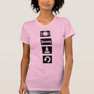 T-shirt Mangez, dormez, délirez, répétez