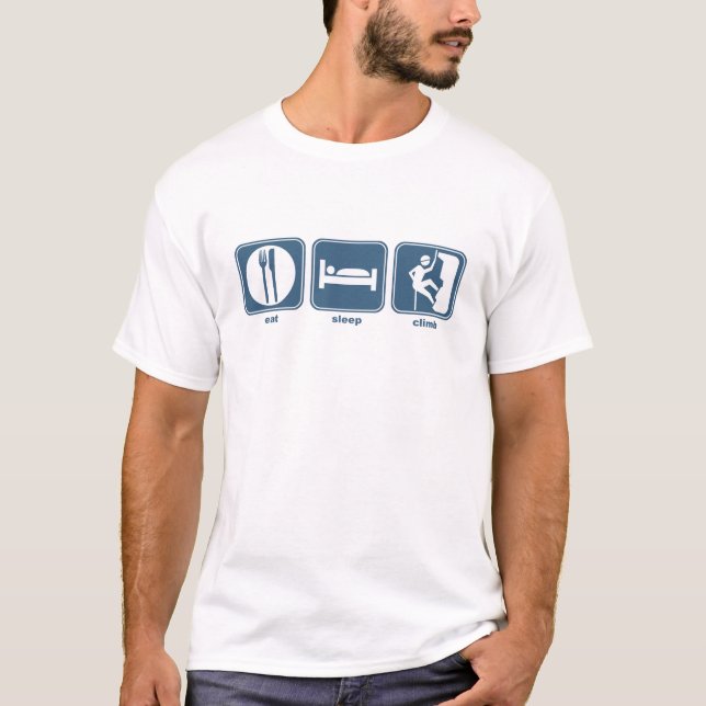 T-shirt mangez, dormez, élevez-vous (Devant)