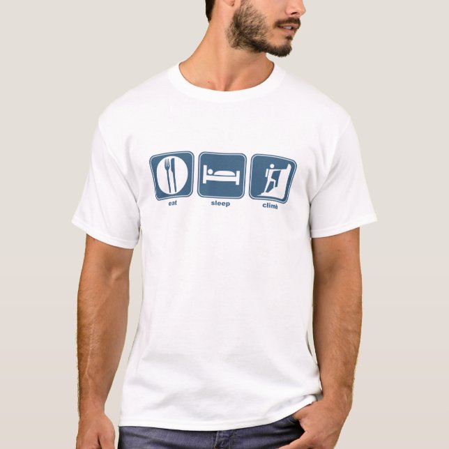T-shirt mangez, dormez, élevez-vous (Devant)