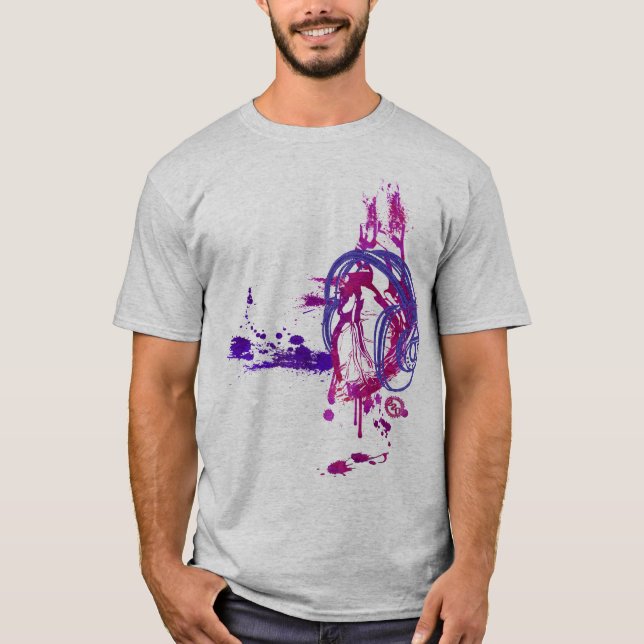 T-shirt Mangez, dormez, respirez… la MUSIQUE (Devant)