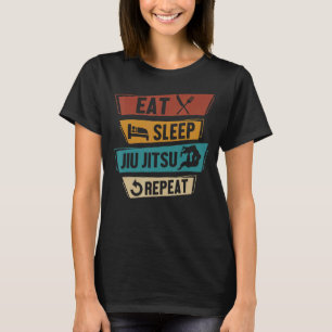 T-shirt Mangez Dormir Jiu Jitsu Répéter Artiste martiale m
