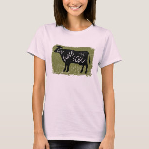 T-shirt Mangez du chou frisé, pas vache