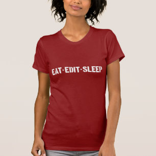 T-shirt Mangez éditent T de la femme de sommeil