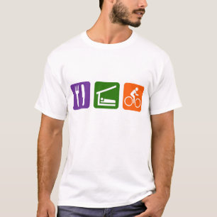 T-shirt Mangez faire du vélo de sommeil