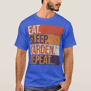 T-shirt Mangez Jardin de sommeil Répéter, Vintage Jardin d