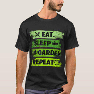 T-shirt Mangez Jardin du sommeil Répéter Jardin agricole J