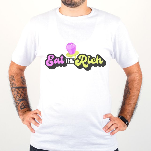 T-shirt Mangez La Bague Diamante Des Années 90 Pop Funny U (Créateur téléchargé)