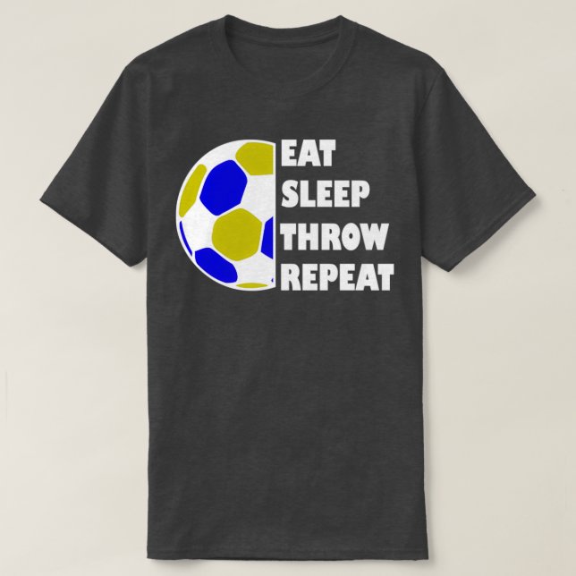 T-shirt Mangez la balle à répétition du sommeil (Design devant)