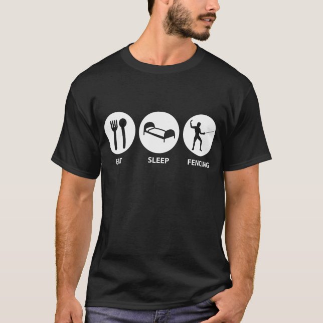 T-shirt Mangez la clôture de sommeil (Devant)