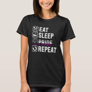 T-shirt Mangez la fierté du sommeil Répéter la fierté sexu