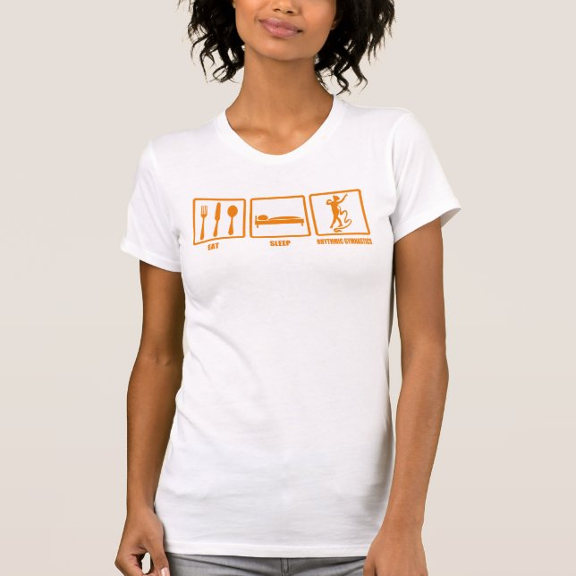 T-shirt Mangez la gymnastique rythmique de sommeil (Devant)