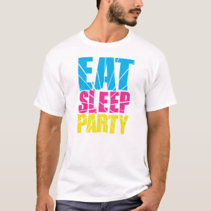 T-SHIRT MANGEZ LA PARTIE DE SOMMEIL !