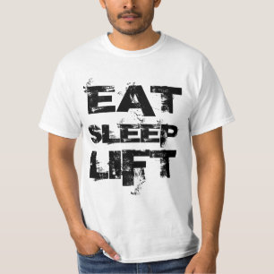 T-shirt MANGEZ la pièce en t de valeur d'ASCENSEUR de