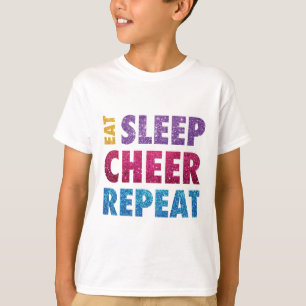 T-shirt Mangez la répétition d'acclamation de sommeil