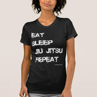 T-shirt Mangez la répétition de Jiu Jitsu de sommeil