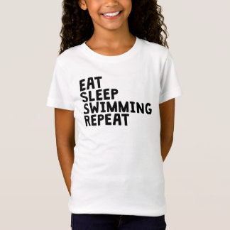 T-Shirt Mangez la répétition de natation de sommeil