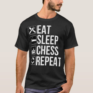 T-shirt Mangez la répétition d'échecs de sommeil