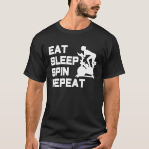 T-shirt Mangez la spirale du sommeil Répétez la rotation à