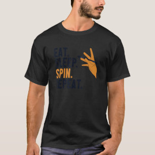 T-shirt Mangez la spirale du sommeil Répétez les coups de
