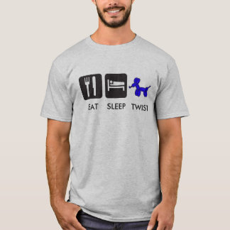 T-shirt Mangez la torsion de sommeil