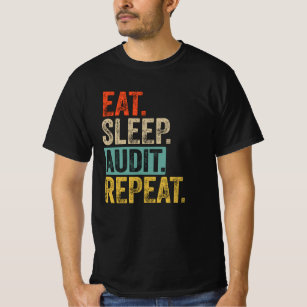 T-shirt Mangez l'audit de veille rétro vintage
