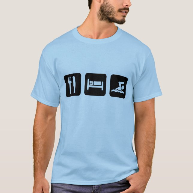 T-shirt Mangez le bain de sommeil (Devant)