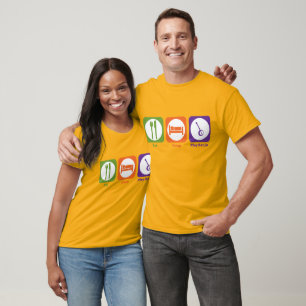 T-shirt Mangez le banjo de jeu de sommeil