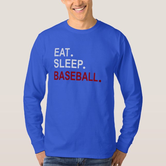 T-shirt Mangez le baseball du sommeil (Devant)