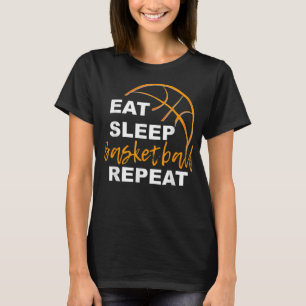 T-shirt Mangez le basketball de sommeil Répétez vêtement T