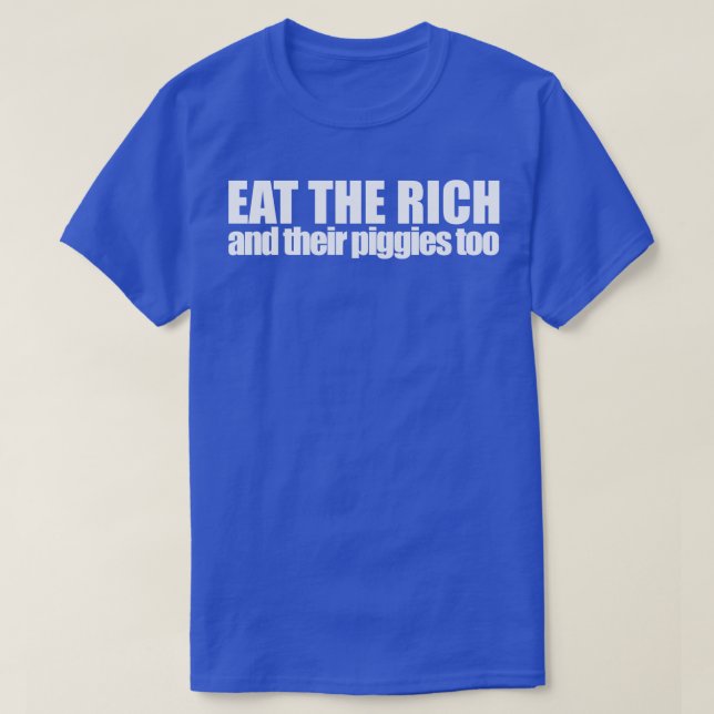T-shirt Mangez Le Blanc Riche 6 (Design devant)